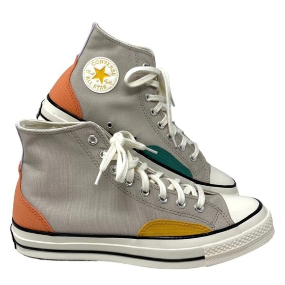 Converse Ctas 70 High Shoes Men’s Size Gray Multi Canvas Skate Sneakers A05122C - Picture 1 of 8